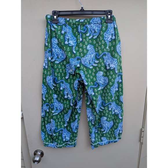Printfresh Tiger Queen Jade Pajama Pants Capri Size Small - Picture 5 of 5